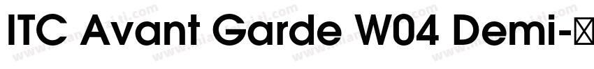 ITC Avant Garde W04 Demi字体转换